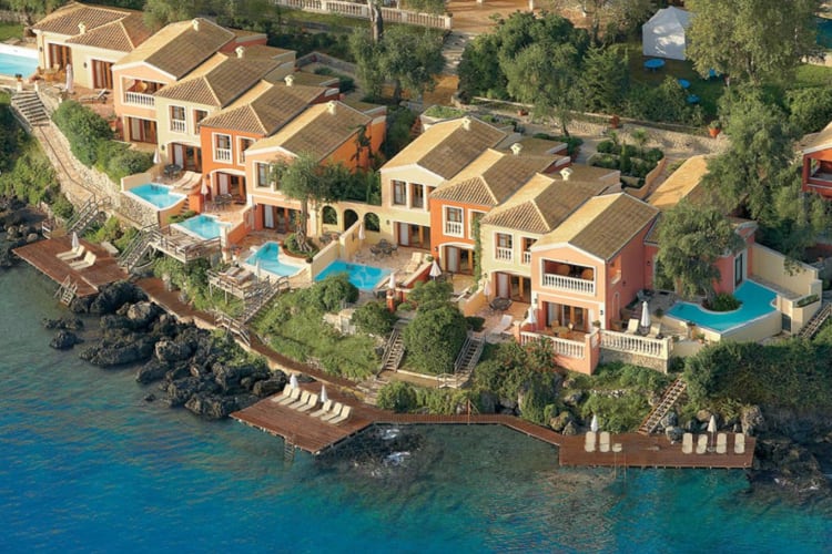 Resort accommodation aerial